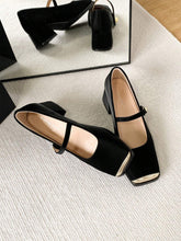 New Fashion Women's Shoes, Women's Colorblock Chunky Heel Pumps